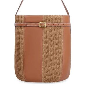 Staud LARGE CABANA RAFFIA TOTE BAG TAN